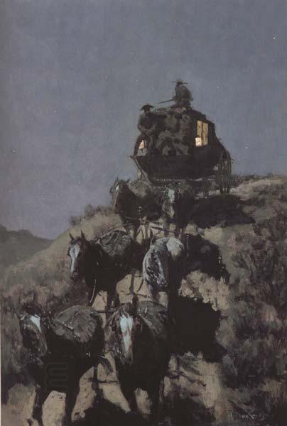 Frederic Remington The Old Stage-Coach of the Plains (mk43) China oil painting art